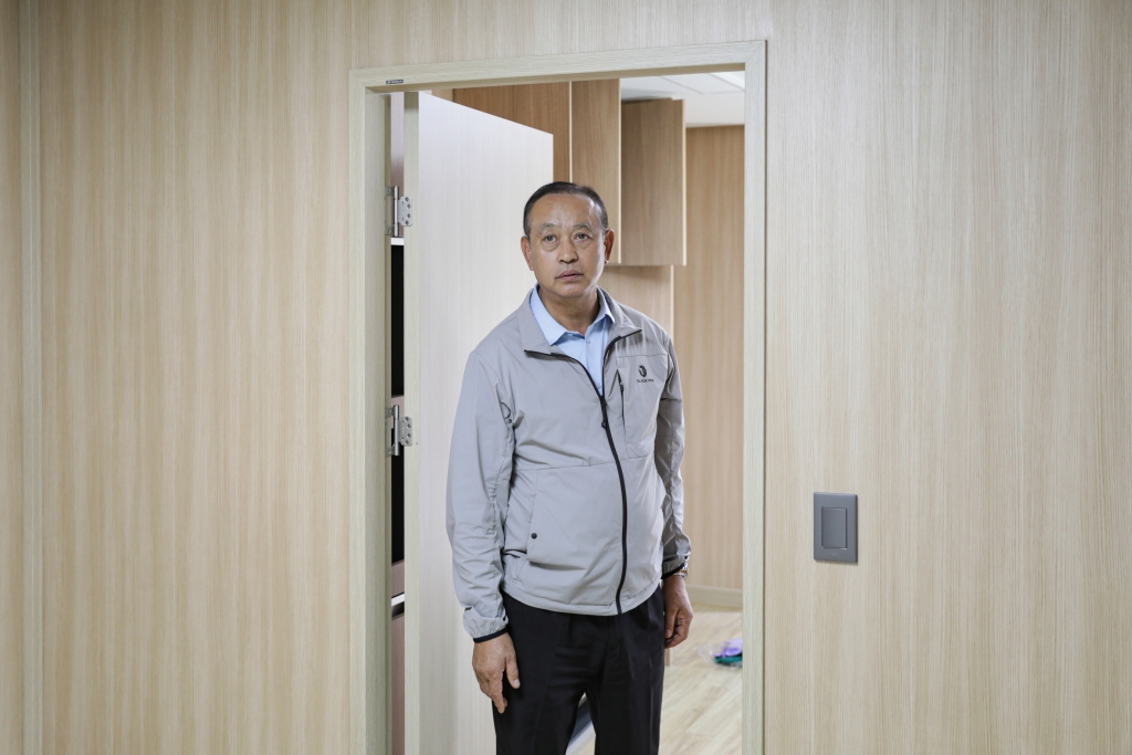 삽교 하포리 이재민 임시주거용 조립주택 이주민 격려