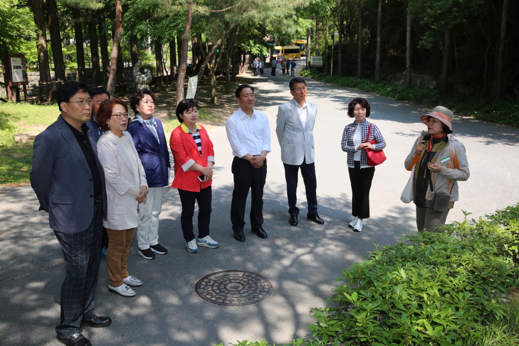 선진지 견학(대전 장태산휴양리, 천안시의회)