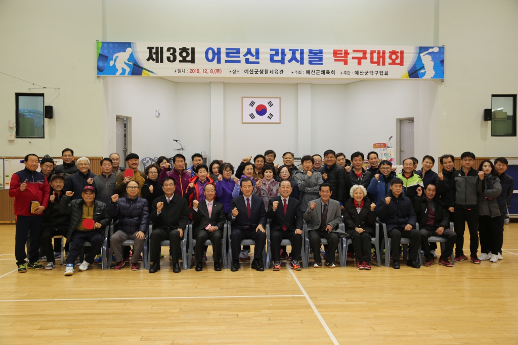 2018 어르신 라지볼 탁구대회