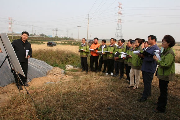 신암면 하평리 마을상수도 개보수대상지 현지답사
