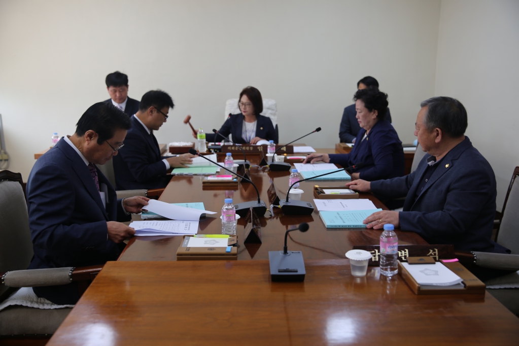 제225회 예산군의회(임시회) 의회운영위원회 회의