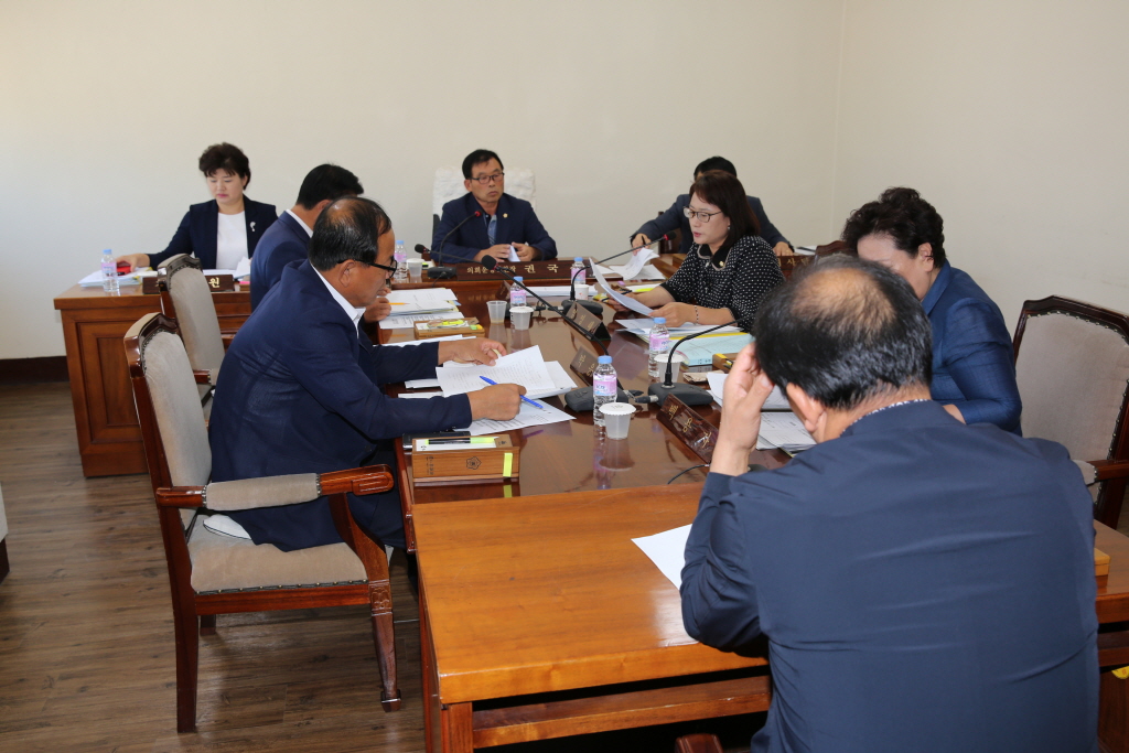 제215회 예산군의회(임시회) 의회운영위원회