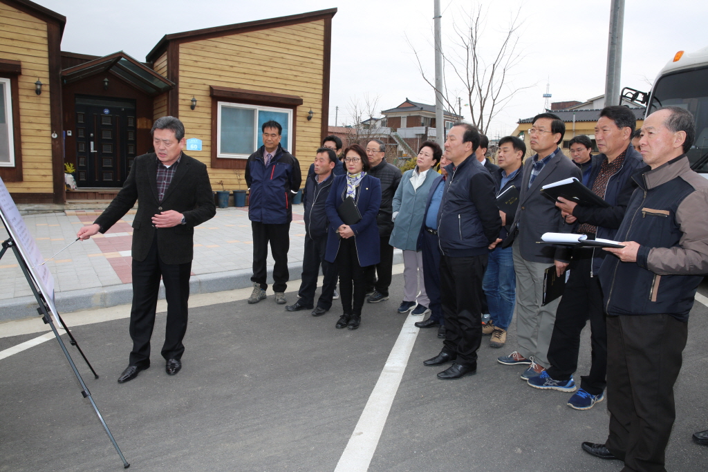 창소리 도시계획도로 개설사업장 답사