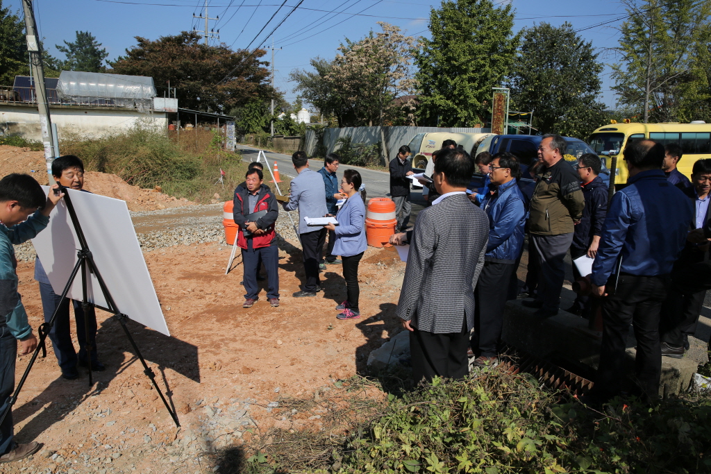 역탑-좌방간 도로 확포장사업장 답사