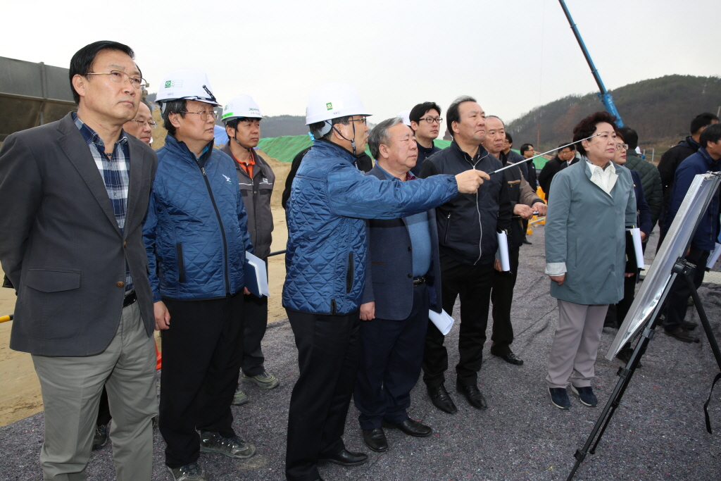예산군 신청사 건립 사업장 답사