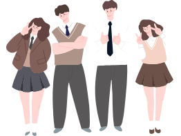 남자와 여자가 책 위에 앉은 벡터 사진